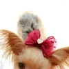 Hundebekleidung Haustier Korean Chiffon Liebe Bug Haarnadel ein Wort Frosch Clip -Pflege Hunde Haare