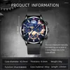 Wristwatches DEYROS 3pcs Fashion Men Mesh Quartz Watch Men's Business Stainless Steel Wristwatch Male Casual Sports Bracelet Necklace