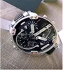 Topkwaliteit DZ7349 Mens Watch Luxe Cool 57 mm Big Dial Real Leather Riem Mens Watch Fashion Quartz Watch Origial Box4248002
