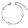 Bracelets de charme tiktok titanium acier fashion blanc coque blanche petit bracelet femelle femelle ins personnalité conception de clavicule avancée chaîne