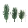 Fleurs décoratives 20pcs aiguilles de pin artificielles fausse plante pour décorations de Noël décor de la maison année 2024 Garlands d'artisanat bricolage