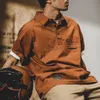 American Retro z krótkim rękawem koszulka polo dla mężczyzn Summer Loose Casual Polos Homme Wysokiej jakości moda na golfa Tops 240320