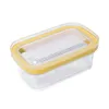 Garrafas de armazenamento Caixa de manteiga Recipiente de queijo Refrigerado Selando tampa de silicone para facilitar o corte