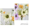 Fleurs décoratives Fleur artificielle 60cm Chamomiles Silk Daisy Blanc Fake Room de mariage DÉCORATIONS DE TABLE DE MÉDICA