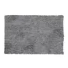 Alfombras CHAG Alfombra de área gris claro 3 'x 5' Alfombras suaves y esponjosas para mantas de sala de estar tejido de lanzar brillante