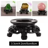 Dekorativa figurer Retro Glass Ball Stand Holder Egg Marmor Display Gemstone Base Collectibles Pedestal Sphere For Shelf