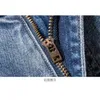Mäns jeans designer broderade tryckta jeans mäns vår nya trend smala byxor mode p9qs 11s2