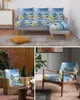 Stol täcker Zen Stones Flowers Tropical Ocean Seat Cushion Cover SOFA Protector Stretch Washable Lovningsbara elastiska slipcovers