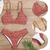 Costumi da bagno femminile Donne Diamond Decoration Bikini Set Push Up Swimsuit Beachwear Auded 2024 Bareding costume