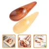 Coffee Scoops 2 Pcs Wooden Dessert Spoon Kitchen Supplies Small Teaspoon Household Practical Seasoning Spoons Convenient Salt