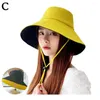 Wide Brim Hats Sun Protection Hat Women Visor Foldable Traveling Cap UPF Summer Fishing Spring Hiking 50 W1G6