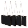 Dekorative Figuren 4 PCs Mini -Tafelschilder Blackboard -Lebensmittel -Tags Bürodekoration Haushalt