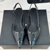 Nowe letnie skórzane sandały dla kobiet dla kobiet, biuro o wysokości 3,5 cm z butami