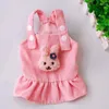 Dog Apparel Corduroy Pet Princess Skirt Cute Puppy Cats Suspenders Sleeveless Dress Teddy Autumn And Winter Clothes