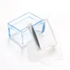 Kit de carimbo de pregos de geléia de geléia transparente estampa de silicone de cristal com prato de unhas francesas Manicure Tools Acessórios- Para Silicone Nail Stamper