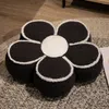 Kissen Samt Stoff Floor Matte Blumenmuster Winter warmes Blütenplüsch weich bequemer Sofa Rücken Taille für Raum