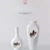 Vase Zen Light Luxury Ceramic Ornaments装飾リビングルームワインキャビネットの入り口装飾ELハイエンドアクセサリー