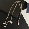 Women Pendant Necklace Designer Crystal Pearl Choker Choker Choins Brand Letter Charm Fashion Classic Necklace Jewelry Accessories Wedding Party Gift