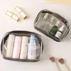 Storage Bags 3PCS Mix Set Waterproof Clear Cosmetic Bag Women Travel Makeup PVC Make Up Bath Toiletry Wash Beauty Organizer Pouch Case