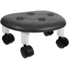 Pillow Plastic Stool Small Roller Comfortable Seat Furniture Accessories Chair Low Wheels Bathroom Office