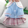 Vestido de vestuário para cães pet princesa saia cachorrinho estilo de outono