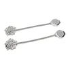 Shower Curtains Magnetic Curtain Tiebacks - Sparkling Crystal Flower Clips Stainless Wire Bind