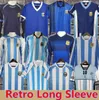 1978 1986 1998 Argentina Retro Soccer Jersey Maradona 1996 2000 2001 06 10 Kempes Batistuta Riquelme Higuain Kun Aguero Caniggia Aimar Long Sleeves Football Shirts