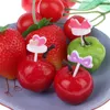 Fourks Kids Fruit Picks Stick Stick Stick Pockets Mini Creative Cake Cake Dessert Box Box Decor Bento Accessoires