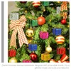 Figurines décoratines Arbre de Noël mini-coffre-cadeaux Ornements pour la fête de Noël - 36pcs Foil métallique brillant Favors enveloppés