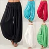 Active Pants Wide Leg Yoga Women Big Size 5xl Solid Color Casual Loose