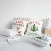 Подушка мягкие рождественские чехлы 45x45 декоративные подушки для дивана диван -кровать современные наволочки кресло домашние украшения