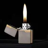 ZORRO Kerosene Lighter Original Copper Plate Gold Wire Drawing Retro Grinding Wheel Ignition Windproof Lighters Men's Gift