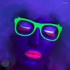 Lunettes de soleil Fashion Lumières LED Couleurs Glow dans la fête de fête d'anniversaire sombre Fournitures néon pour les enfants Adultes