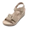 Casual Shoes Beach Sandals Hook And Loop Fastener Strap Wedge For Women Ladies Girls Comfortable Wedges Causal Sport