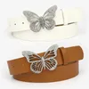 Belts Diamond Butterfly Buckle Women's Waistband Collection Tool Daily Versatile Jeans Decoration Belt Simple Women