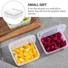 Dinnerware Sets 2 Pcs Egg Tray Transparent Storage Box Refrigerator Cases Fruit Serving Holders Butter Cheese Slice Home Dishes