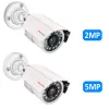 Kameror 5MP 2MP Analog AHD Videoövervakningskamera NTSC/PAL Bullet Metal Waterproof CCTV DVR Camera Night Vision Security Surveillance