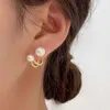 Corée du Sud Nouvelle tendance à la mode pour femmes à la mode et à perles personnalisées Niche Design French Style Elegant oreilles R8ni