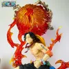 Действительные фигуры 30 см. Аниме -фигура Ace Ace Fireball Portgas D Ace Action Pigtaturine Statue Статуя модели кукол Коллекция Doll Toy L240402