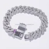 Prix de gros de la conception moderne VVS Bracelet Moisanite Cubain