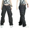 Frauenhose Frühling 2024 Ankunft Mode Hip Hop Lose Hosen Jeans Baggy Fracht für Frauen Capris Baumwolle Herbst