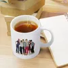 Canecas que os anos 70 mostram caneca vintage para amigos e do presente criativo da família 11 oz Cereamic 7s Retro Inverte