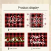 Party Decoration Placemats Snowflake Table Mat Mat Holiday Christmas Tree Design 32 45cm Digital Printing