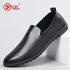 Casual Shoes YRZL Leather Men Black Formal Mens Loafers Moccasins Italian Comfortable Big Size 46 Slip On Male