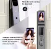 Porta de campainha de porta de porta inteligente WiFi Tuya App App Material de liga de zinco Material de impressão digital senha Smart Door Lock com câmera