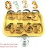 Baking Moulds Set Large Size Number Shape Cookie Cutter Stainless Steel Cookies Mold Fondant Cake Decorating Tools