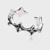 Anelli a cluster Panjbj 925 Sterling Silve Star Ring per donne Ragazza Retro Simplicity Design Versatile Gioiello Dropi