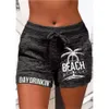 2023 Women's Printed Lace Up Shorts 43