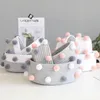 Noordse decoratieve zonsopslag opbergdoos katoenen touw geweven opbergmanden Desktop cosmetische containers geschenken Room Organizer