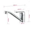 Bathroom Sink Faucets Long Mouth Deck Mounted Mixer Basin Tap Chrome Polished Cold & Water Single Handle Kitchen